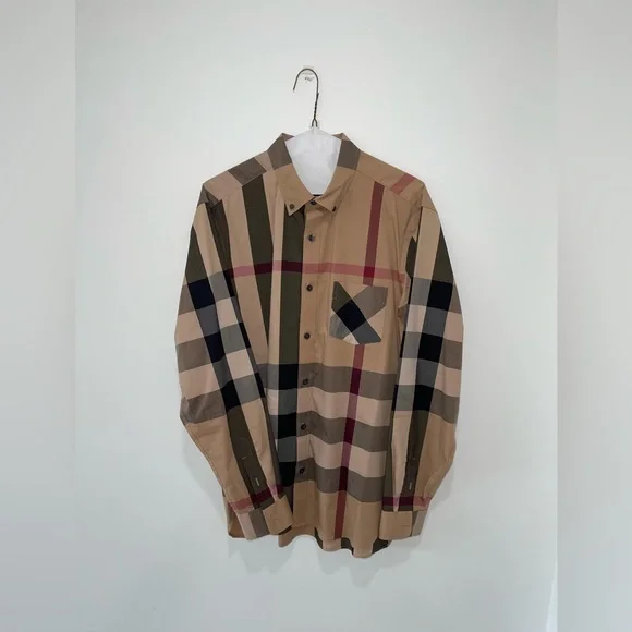 Burberry Check Button Shirt L - Picture 6 of 6